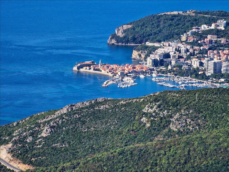Blick auf Budva