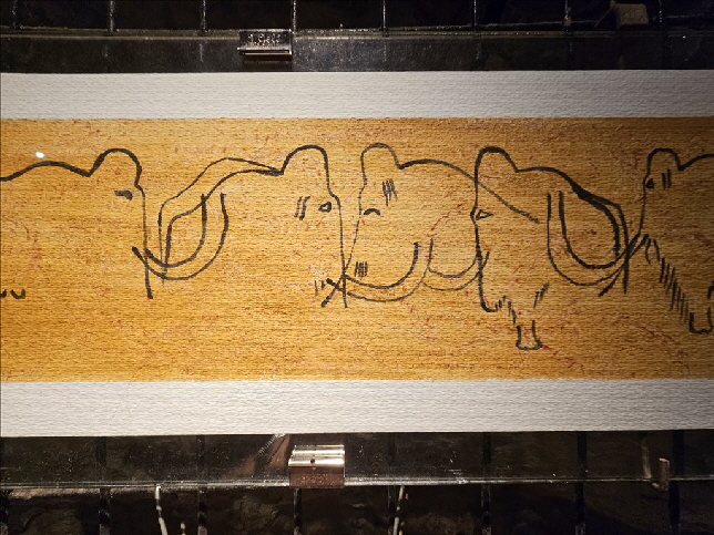 Nachbildung im Eingangsbereich